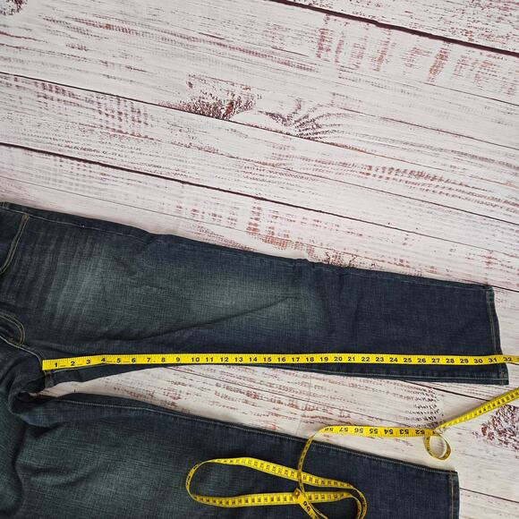 Lucky Brand Men's 121 Slim Straight Jeans 34X32 Faded Whiskered Denim Basic NWT - Picture 14 of 15